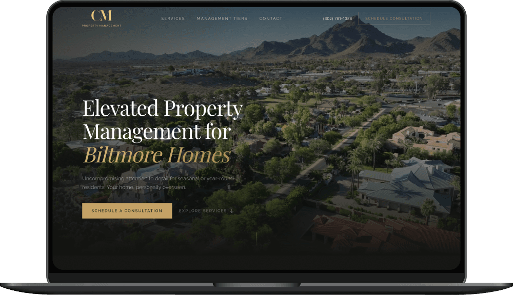 CM Property Management website