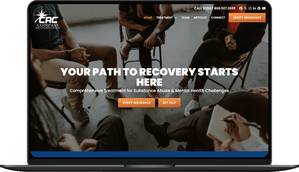 Compass Recovery Center website