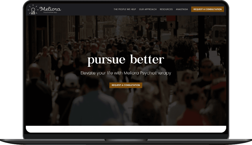 Meliora Psychotherapy website