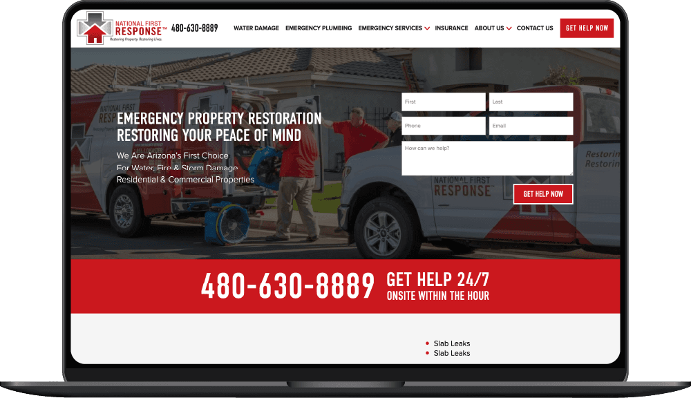 National First Response website