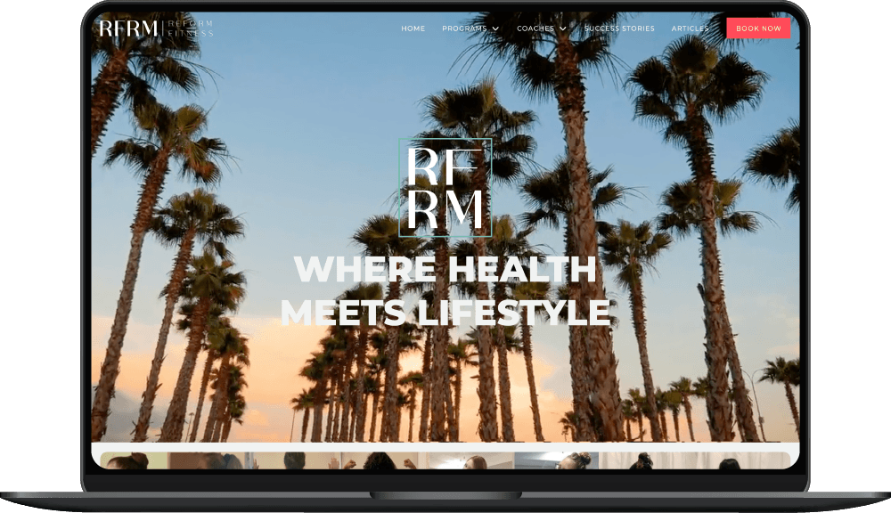 Reform Fitness website