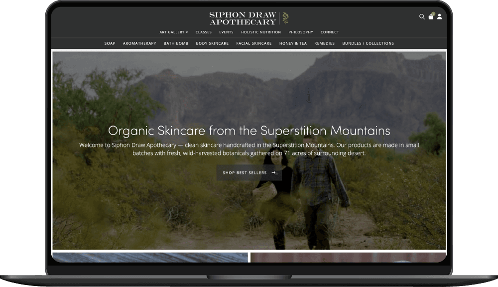 Siphon Draw Apothecary website