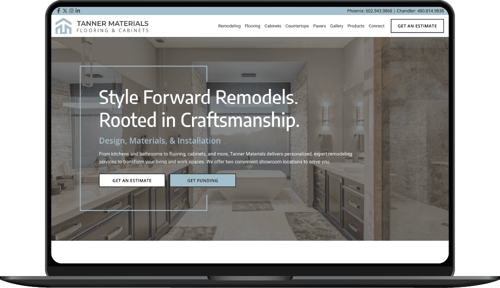 Tanner Materials website