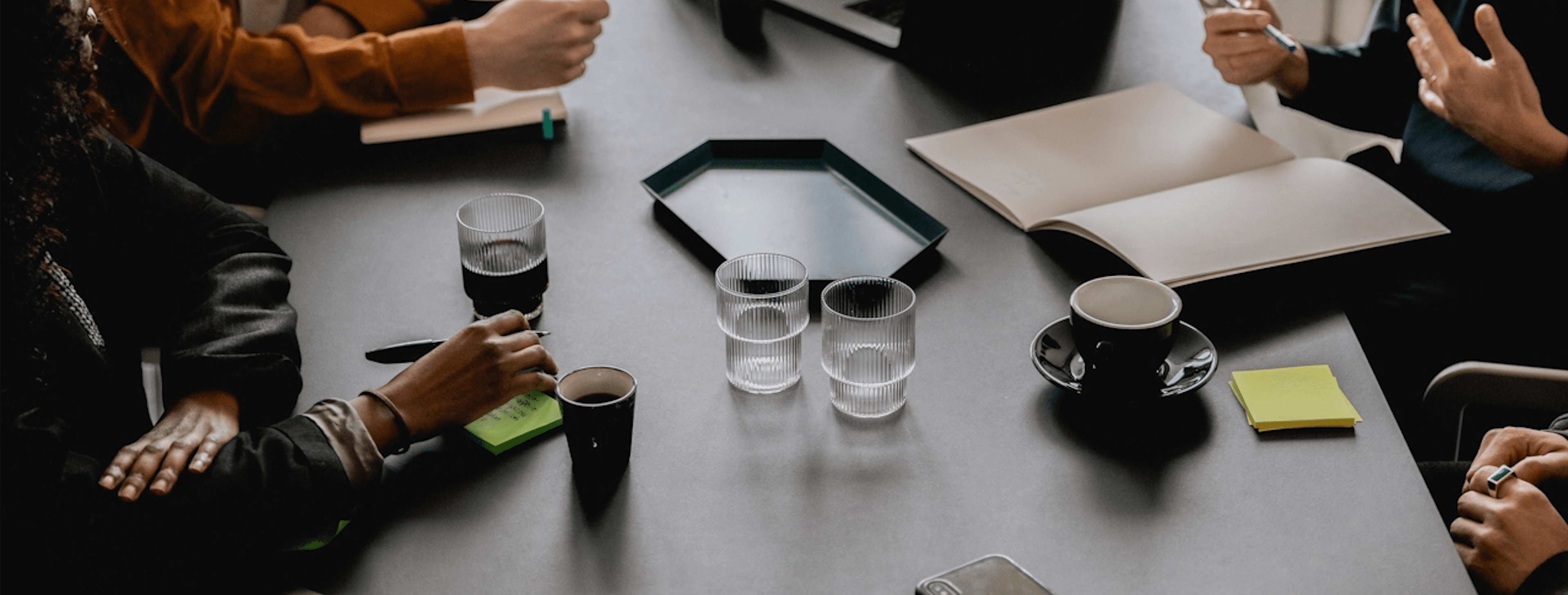 Team collaborating inside a connected growth ecosystem